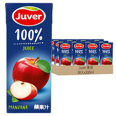 Juver 茱兒 蘋果汁, 200ml, 30入