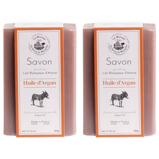 La Maison 馬賽皂之家 摩洛哥堅果油 極白潤膚驢奶皂, 125g, 2個