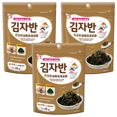 韓味不二 海苔酥 花生奶油口味, 3包, 45g