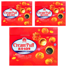 【義美】小泡芙禮盒, 單件, 3盒