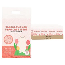 Tamsaa 新版豆腐貓砂 7L, 水蜜桃香, 12包