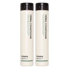 RENATA 蕾娜塔髮品 草本系列 柔順護髮乳 2瓶 300ml，草本精華深層滋養，改善毛躁，恢復光澤