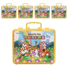 PENROTE 筆樂 柴語錄可水洗彩色筆, 36色, 5盒