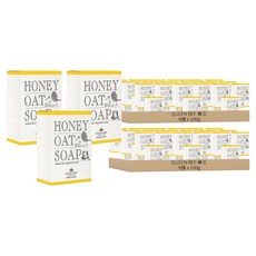 QUEEN BEE 蜂王 蜂蜜燕麥舒緩皂, 深層潔淨, 溫和去除老廢角質, 喚醒肌膚再生力, 100g, 18個