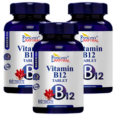 ESMOND NATURAL 愛司盟 維生素B12錠狀食品, 60錠, 3罐