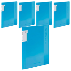 KOKUYO 國譽 NOViTA 收納資料夾 307 x 244 x 5~40mm 20頁, 天藍色, 5個