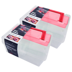 甲克蟲 收納箱 適用於各類日用品、工具, 2個, 迷你款