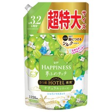 Lenor 蘭諾 日本原裝進口 Happiness 衣物柔軟精 白葡萄麝香補充包, 1.22L, 1包