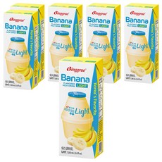 Binggrae light 香蕉風味 保久調味乳, 200ml, 6個