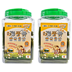 DANLO 丹露 機能潔牙骨 腸胃保健 S 犬用 含益生菌、葉綠素 幫助消化 口腔保健, 青蘋果, 1kg, 2罐