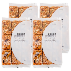 HOLA 和樂家居 黑糖沙琪瑪 葡萄堅果 30 x 4 x 18cm 9個, 360g, 4袋