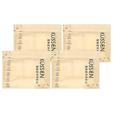 KUSSEN 葵森 酵素純淨洗衣片 30片 適用於各類水洗衣物、貼身衣物及嬰幼兒衣物, 4包