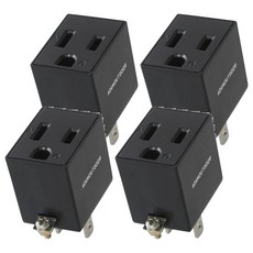 ADAMOUTDOOR 3轉2電源轉接器, 15A/AC125V, 防火材質, 黑色, 4個