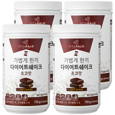 VITAHALO 代餐奶昔粉 巧克力口味, 750g, 4罐