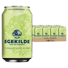 Egekilde 伊克萊 接骨木萊姆香氛氣泡礦泉, 330ml, 24罐