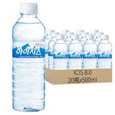 LOTTE 樂天 Chilsung Cider ICIS 礦泉水, 500ml, 20瓶