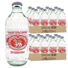 SINGHA 勝獅 蘇打氣泡水, 325ml*24瓶, 48瓶