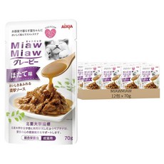 MIAWMIAW 妙喵濃厚主食軟包 2號, 干貝, 70g, 12包