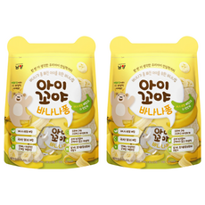 Namyang 南陽乳業 牙牙米餅 (香蕉) 30g, 韓國米製成, 六角形設計, 獨立小包裝, 適合六個月以上寶寶, 2包