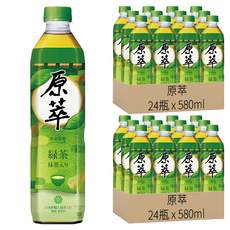 原萃 日式綠茶, 580ml, 48瓶