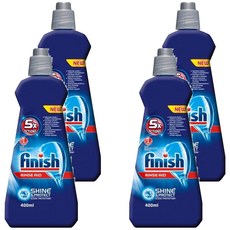 finish 洗碗機光潔劑 原味, 400ml, 4瓶