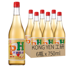 KONG YEN 工研 PH平衡 蘋果飲料, 750ml, 6瓶