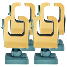 E.dot 可固定兩用吹風機架收納掛架 尺寸13x6.5x4cm, 4個, 單一顏色