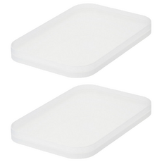 MUJI 無印良品 PP化妝盒蓋 大, 透明白, 2組