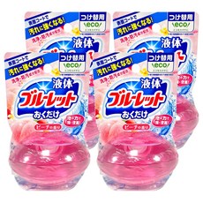 KOBAYASHI 小林製藥 BLUELET 浴廁除臭芳香劑 桃香 補充包, 70ml, 4個