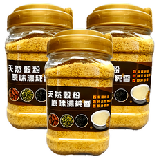 品鮮生活 純黃金亞麻杏仁粉 400g, 原味濃純香, 天然穀粉, 低溫烘焙, 開平即食, 3罐