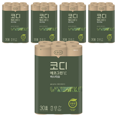 CODI Eco生態綠色捲筒衛生紙, 30捲, 5袋