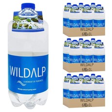 WILDALP 奧地利天然礦泉水, 1L, 18瓶