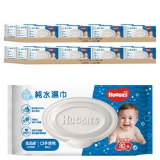 HUGGIES 好奇 純水嬰兒濕巾 加厚型, 80張, 36包