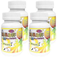 BioBank 大金宏醫 88種蔬果酵素B群升級版 (60顆/罐) | 綜合蔬果酵素 酵母B群 活力充沛, 4罐