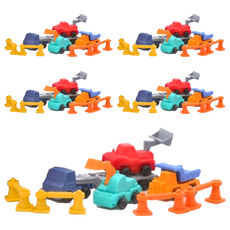 Iwako 造型橡皮擦套裝 日本製造 尺寸15x9.3cm, 拖車, 5組