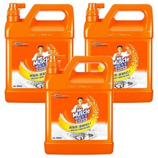 Mr Muscle 威猛先生 廚房清潔劑加侖桶 超強效 溶油No.1, 4L, 3桶