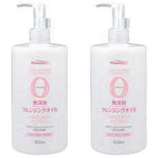 Pharmaact zero 無添加卸妝油 500ml 溫和卸妝 深層清潔 敏感肌適用, 2瓶