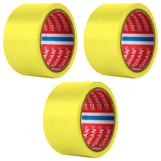 iQIHAN Dada 高黏度強力布膠帶, 黃色, 3捲