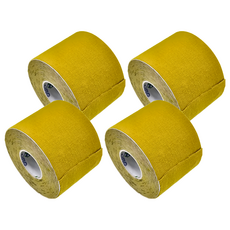 ALL-ROUNDED 全展 醫療用黏性膠帶及黏性繃帶 未滅菌 全能貼 運動肌貼 5cm x 5m 黃色, 4個