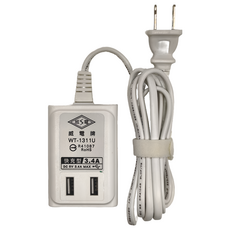 WeiTien 威電 USB智慧快充電源線組 3.4A WT-1311U, 180cm, 白色, 1組
