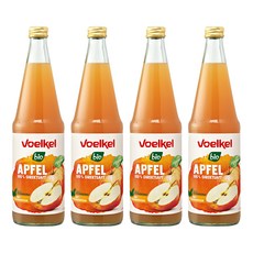 voelkel 維可 蘋果原汁, 700ml, 4個