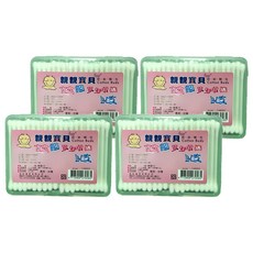 其他品牌 方盒粗頭環保棉花棒 嬰兒清潔, 200支, 4盒