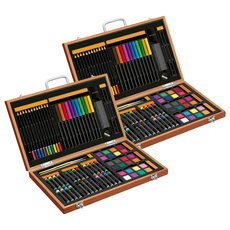 SIMBALION 雄獅 畫筆 木盒黑白派, NO.850A, 2盒