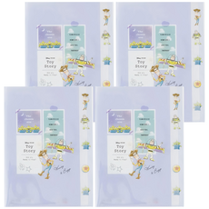 Disney 迪士尼 返校日玩具總動員多層文件夾 SS169-1, 紫色, 4個