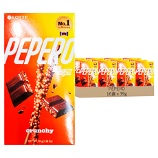 PEPERO 脆心巧棒, 39g, 16盒