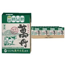 萬丹 保久乳 營養豐富 蛋白質和脂肪 添加維生素D3 幫助鈣吸收 無菌鋁箔包裝, 200ml, 24瓶