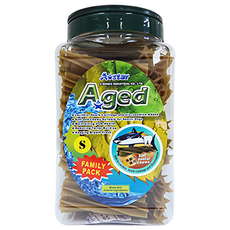 A star Aged 五星高齡犬用潔牙骨, 螺旋設計, 含鯊魚軟骨素及葡萄糖胺, 1桶, Tuna, 1.1kg