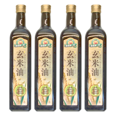 得意的一天 玄米油，植物固醇含量高達10000ppm，富含Y-穀维素8000ppm，含維生素E，日本JAS檢驗標準, 750ml, 4瓶