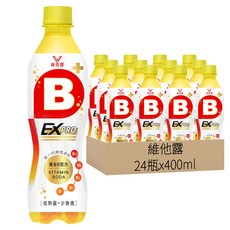 維他露 B+EX PRO 氣泡機能飲, 24瓶, 400ml