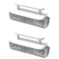 上手家居 日式清潔刷 縫隙刷 可拆卸換清洗設計 乾濕兩用 附魔布, 白色, 2個